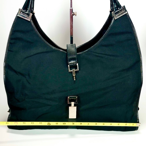 GUCCI Vintage Black Jackie O Style Shoulder Bag - Picture 13 of 14